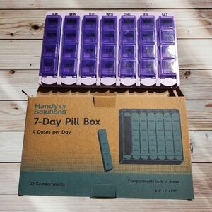 Purple 7-Day Pill Box